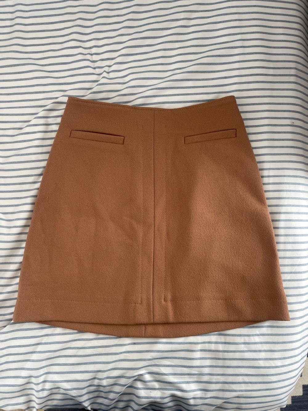 H&M Classic Brown A-Line Mini Skirt